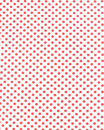Tissu Crêpe à Pois Blanc et Rouge - Mercerine