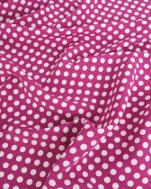 Tissu Crêpe à Pois Violet