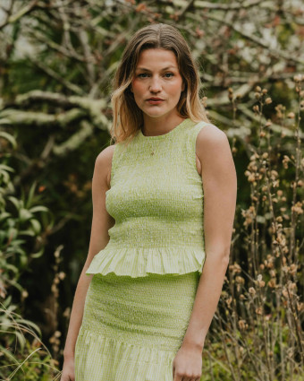 Patron couture Le Top à Smocks HORTENSE - Maéli Paris - Mercerine