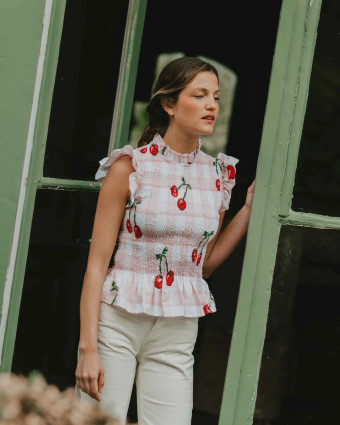 Patron couture Le Top à Smocks HORTENSE - Maéli Paris - Mercerine