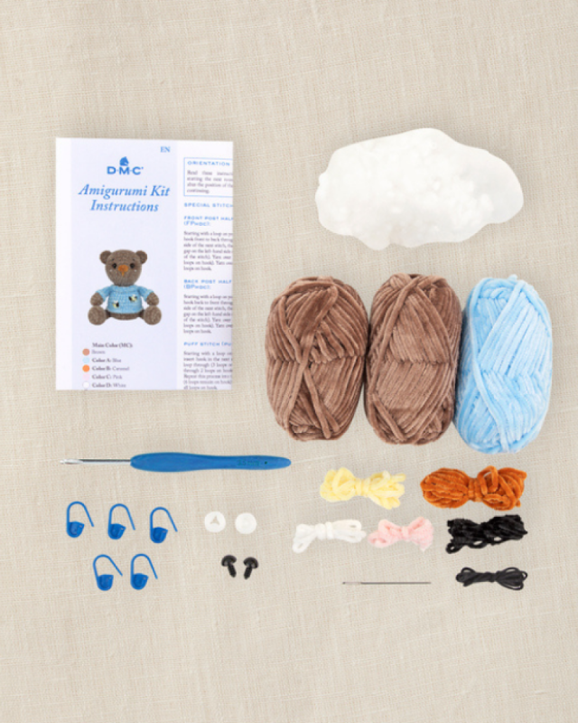 Kit de Crochet Amigurumi L'ours Rêveur - DMC - Mercerine