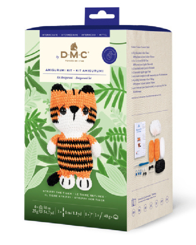 Kit de Crochet Amigurumi Le Tigre à Rayures - DMC - Mercerine