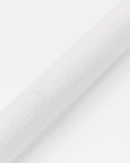 Toile à Broder Percale S Blanc - 100% Coton - 30 Fils/cm - Mercerine