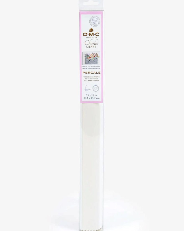 Toile à Broder Percale M - 100% Coton - 30 Fils/cm - Mercerine