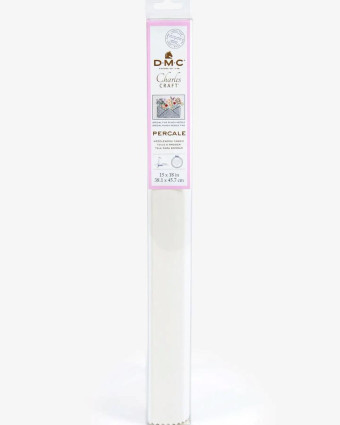 Toile à Broder Percale M - 100% Coton - 30 Fils/cm - Mercerine