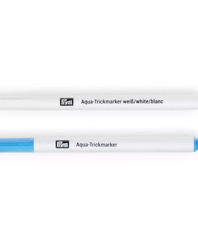 Crayon Marqueur Soluble Turquoise et Blanc - Prym - Mercerine