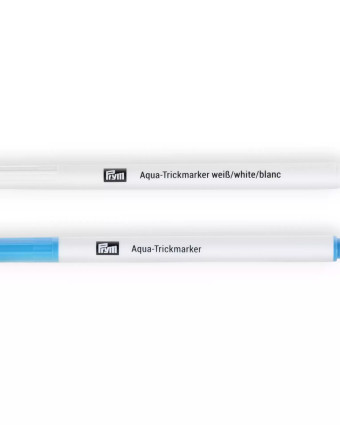 Crayon Marqueur Soluble Turquoise et Blanc - Prym - Mercerine