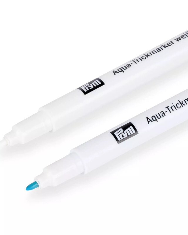 Crayon Marqueur Soluble Turquoise et Blanc - Prym - Mercerine