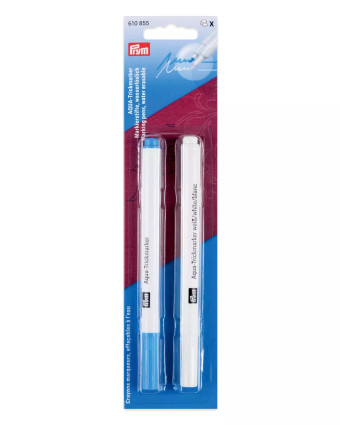 Crayon Marqueur Soluble Turquoise et Blanc - Prym - Mercerine