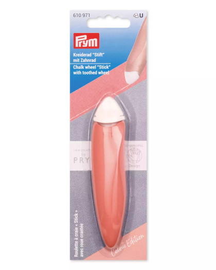 Roulette à craie Stick Ergonomique Abricot - Prym - Mercerine