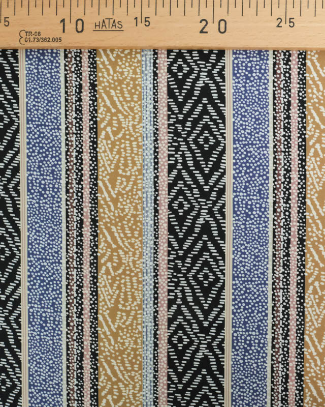 Viscose Impression Digitale Ethnique - Mercerine