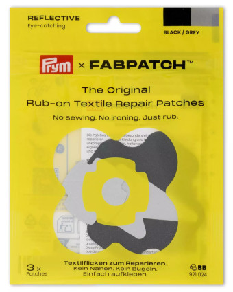 FabPatch - Reflective - Noir/Gris - Prym - Mercerine