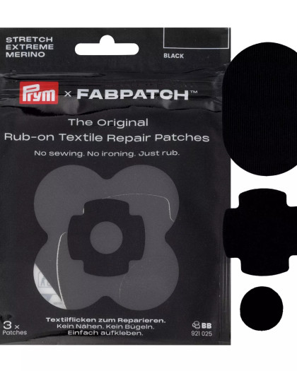 FabPatch - Extrême Mérino - Noir- Prym - Mercerine
