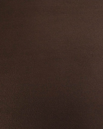 Tissu Effet Drap de Laine Uni Marron Foncé - Mercerine