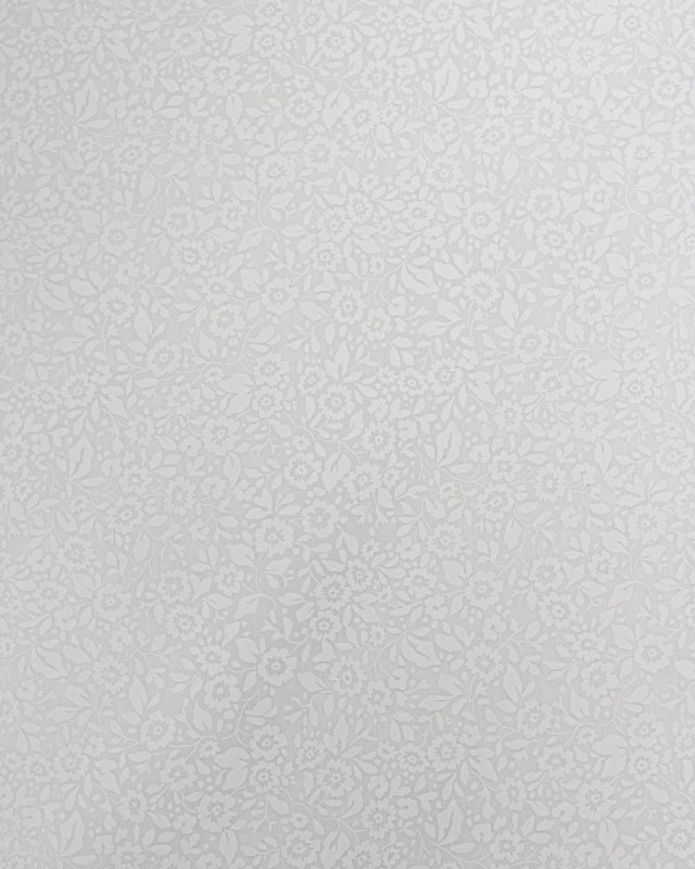 Poleine de Coton Motif Fleur Sauvage Blanc - Mercerine