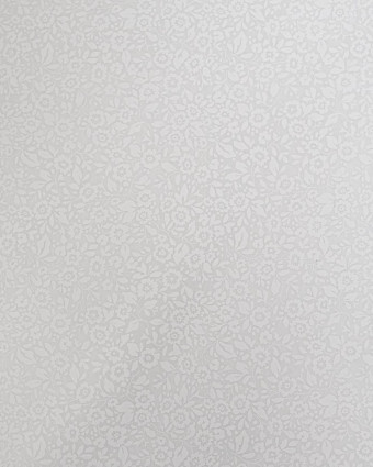 Poleine de Coton Motif Fleur Sauvage Blanc - Mercerine