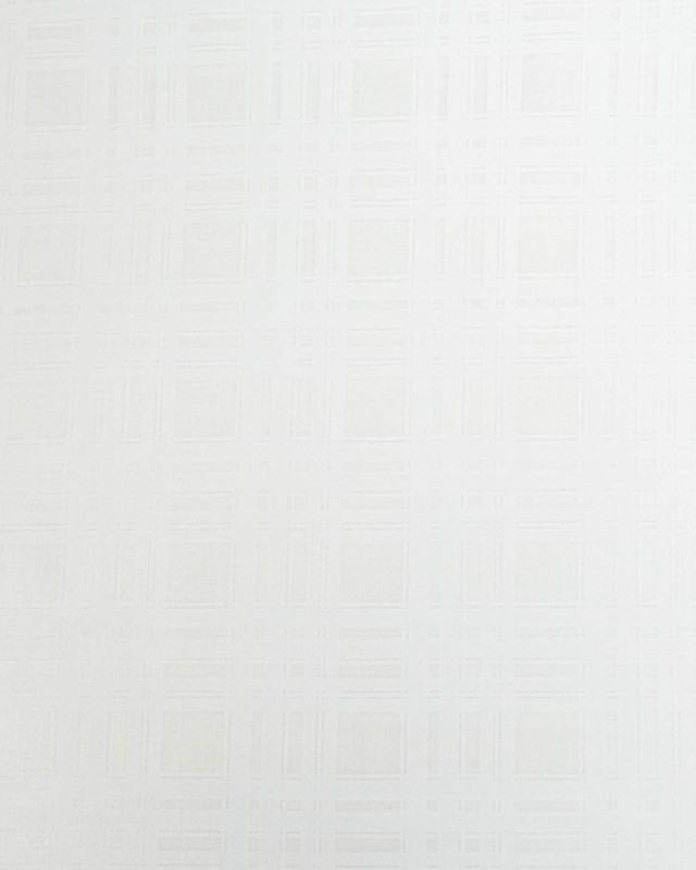 Popeline de Coton Motif Carreau Blanc - Mercerine