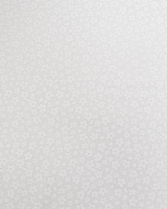 Poleine de Coton Fleur Rétro Blanc - Mercerine