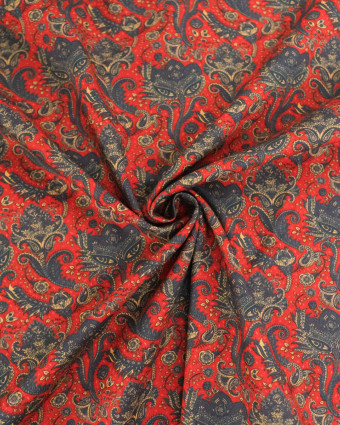 Popeline de Coton Inspiration Indienne Jaipur Cachemire - Mercerine
