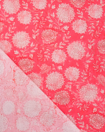 Popeline de Coton Inspiration Indienne Jaipur Légende Rose - Mercerine