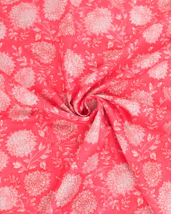 Popeline de Coton Inspiration Indienne Jaipur Légende Rose - Mercerine