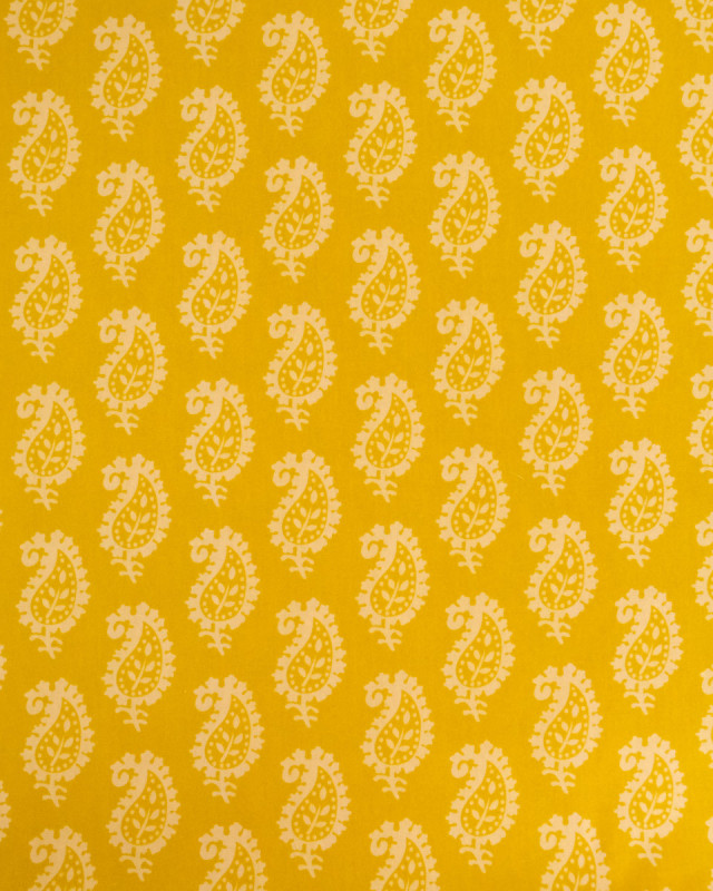 Popeline de Coton Inspiration Indienne Jaipur Terre du Soleil - Mercerine