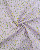 Popeline de Coton Marguerites Lilas - 110 cm