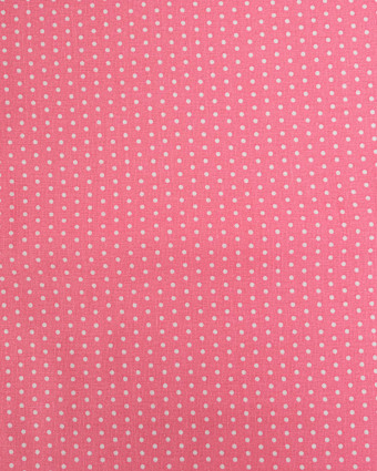 Popeline de Coton Petits Pois Rose - 110 cm - Mercerine