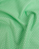 Popeline de Coton Petits Pois Vert Tendre - 110 cm