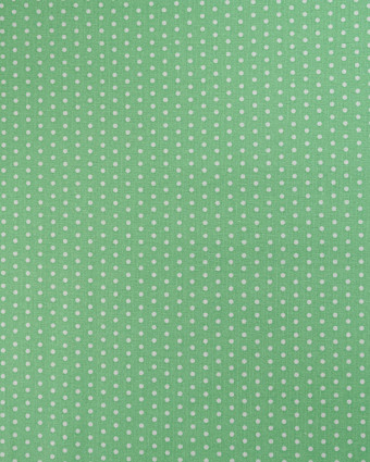Popeline de Coton Petits Pois Vert Tendre - 110 cm - Mercerine
