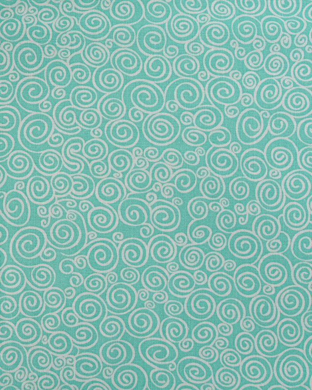 Popeline de Coton Rouleau Vert Eau - 110 cm - Mercerine
