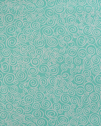 Popeline de Coton Rouleau Vert Eau - 110 cm - Mercerine