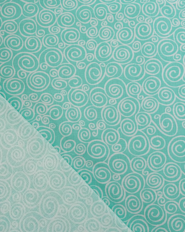 Popeline de Coton Rouleau Vert Eau - 110 cm - Mercerine