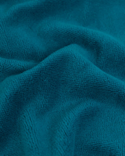 Eponge bambou au mètre : couleur Bleu Pétrole OekoTex - Mercerine