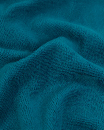 Eponge bambou au mètre : couleur Bleu Pétrole OekoTex - Mercerine
