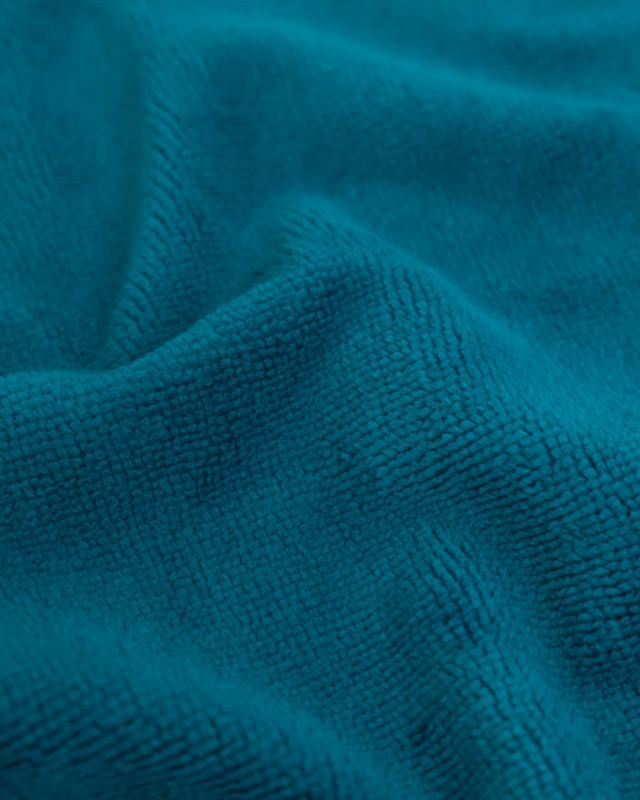 Eponge bambou au mètre : couleur Bleu Pétrole OekoTex - Mercerine