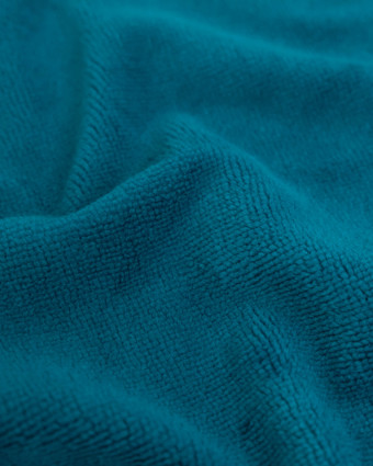 Eponge bambou au mètre : couleur Bleu Pétrole OekoTex - Mercerine