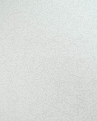 Popeline de Coton Petites Roses Blanc - 110 cm - Mercerine