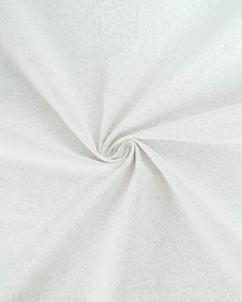Popeline de Coton Petites Roses Blanc - 110 cm - Mercerine