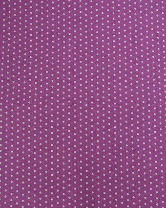 Popeline de Coton Petits Pois Pop Orchidée - 110 cm - Mercerine