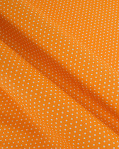 Popeline de Coton Petits Pois Pop Carotte - 110 cm