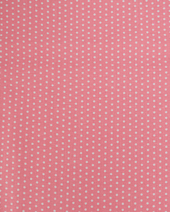 Popeline de Coton Petits Pois Pop Rose Bonbon - 110 cm - Mercerine