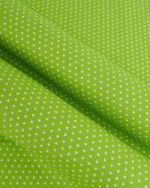 Popeline de Coton Petits Pois Pop Vert Pomme - 110 cm