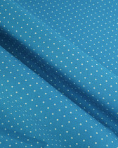 Popeline de Coton Petits Pois Pop Bleu Hawaïen - 110 cm