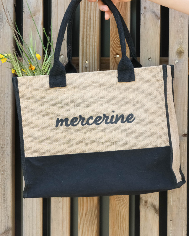 Petit Sac Cabas en Toile de Jute - Mercerine