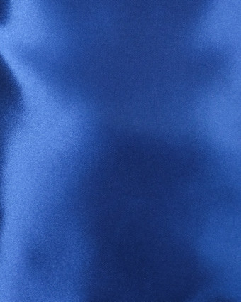 Coupon - Doublure Bleu ocean Satin - par 10cm