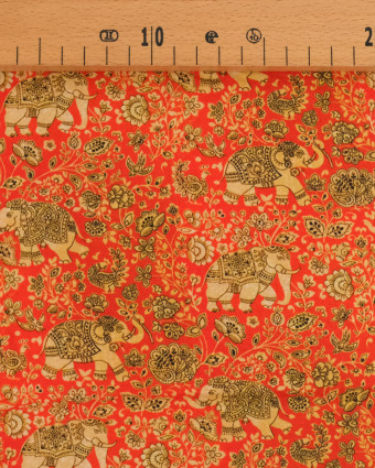 Popeline de Coton Inspiration Indienne Jaipur Eléphant - Mercerine