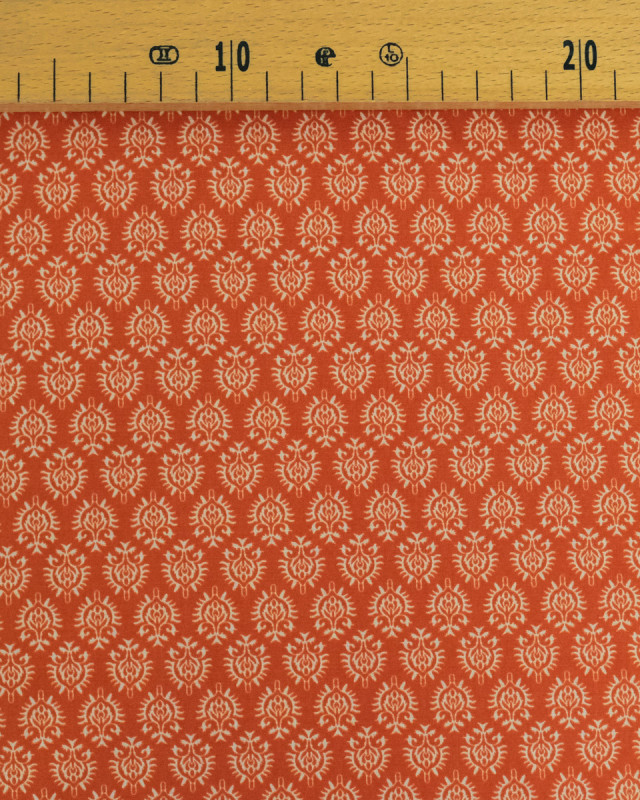 Popeline de Coton Inspiration Indienne Jaipur Elégance Terra - Mercerine