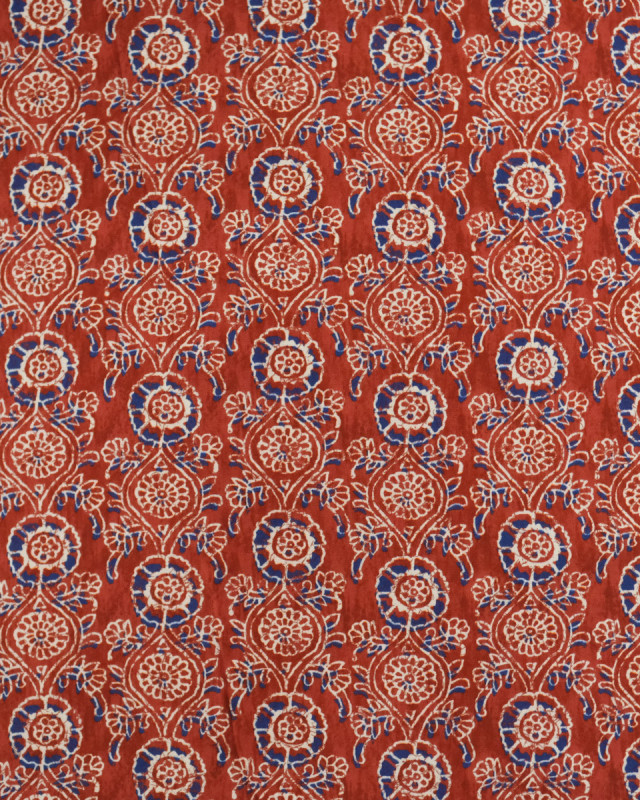 Popeline de Coton Inspiration Indienne Jaipur Tradition Terra - Mercerine