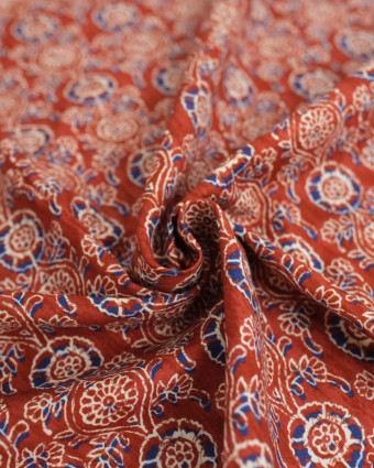 Popeline de Coton Inspiration Indienne Jaipur Tradition Terra - Mercerine